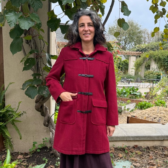 Vintage Andrea Collection Red 100% Wool Coat - Picture 4 of 9